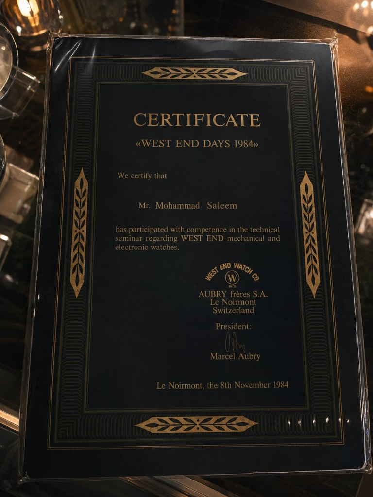 SWC Watchmaking Heritage Certificate